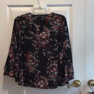 Alfani Floral Bell Sleeve Blouse